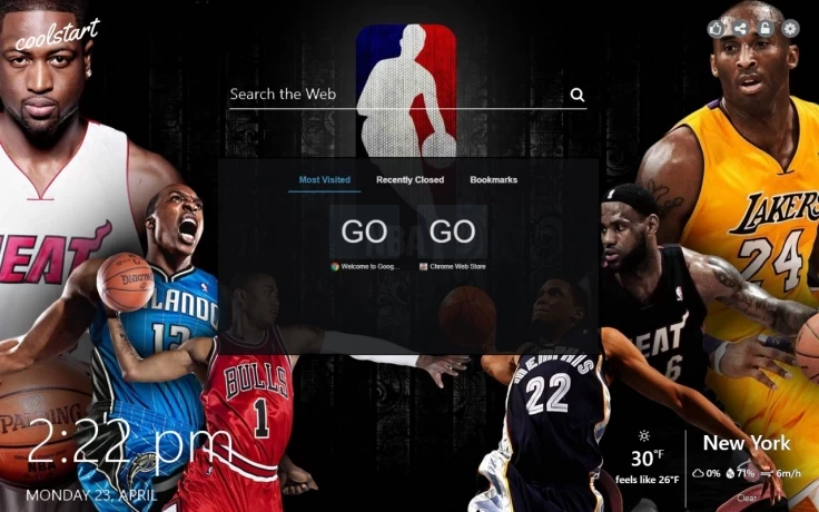 NBA All-Stars Basketball HD Wallpapers New Tab Theme
