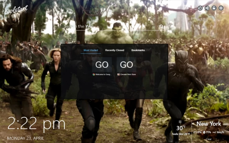 Avengers Infinity War Speed Dial