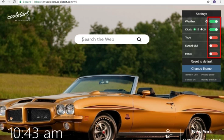 How to turn off widgets