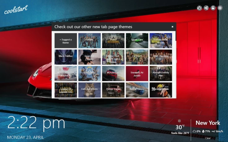 Lambo-Ferrari-Jag New Tab Theme Gallery