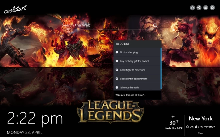 League of Legends ToDo list