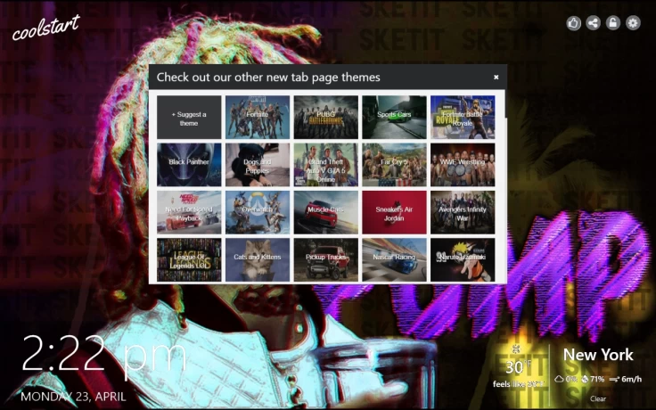 Lil Pump New Tab Theme Gallery