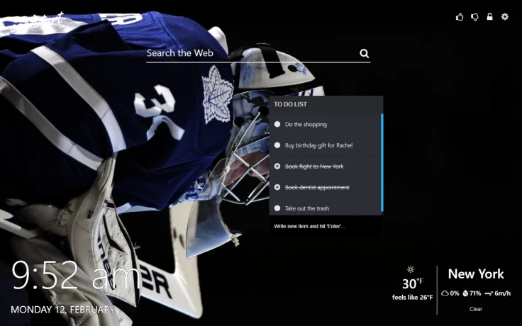 NHL Hockey ToDo List