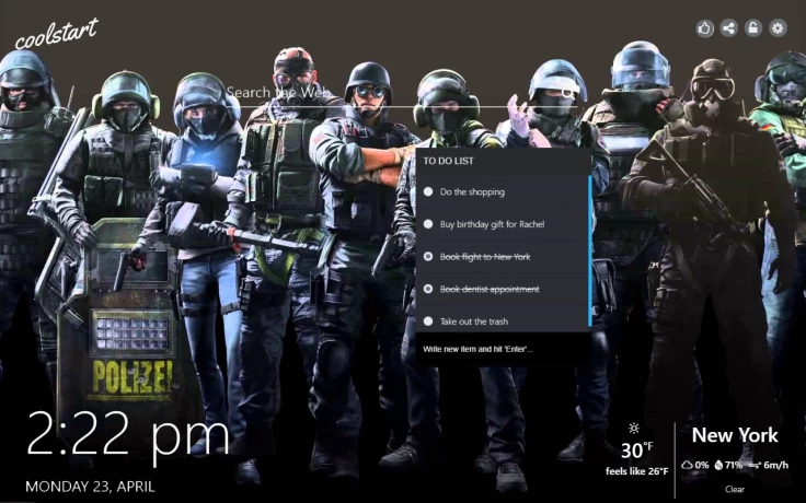 Tom Clancys Rainbow Six Siege ToDo List