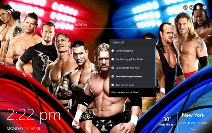 WWE Wrestling ToDo List